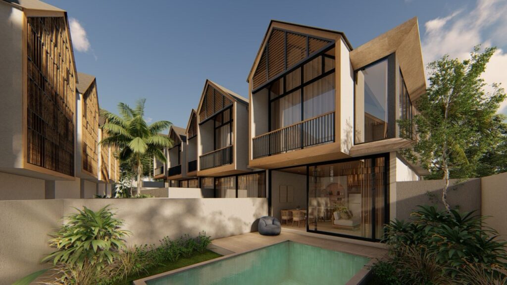 One-Bedroom Two-Level Townhouse with Private Pool in Canggu — photo 1