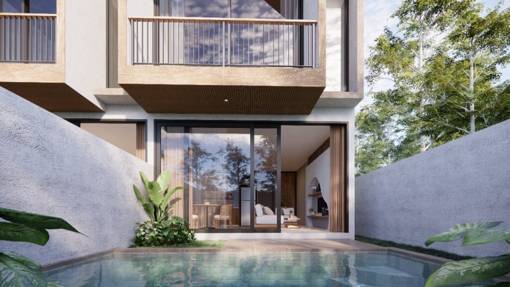 One-Bedroom Two-Level Townhouse with Private Pool in Canggu — photo 2